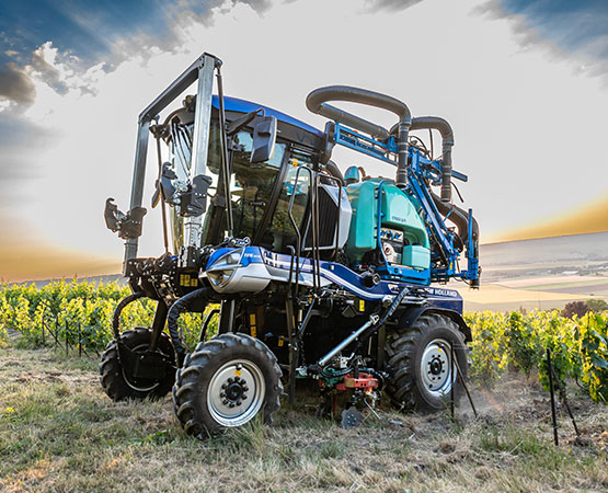 New Holland blue tractor