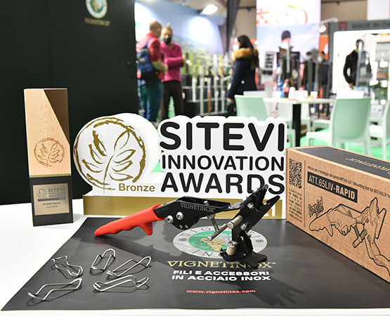 Zoom on the SITEVI Innovation Awards logo