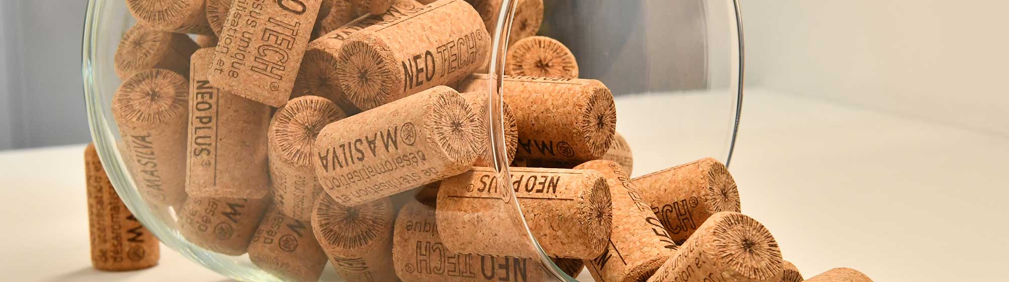 Corks in a pot