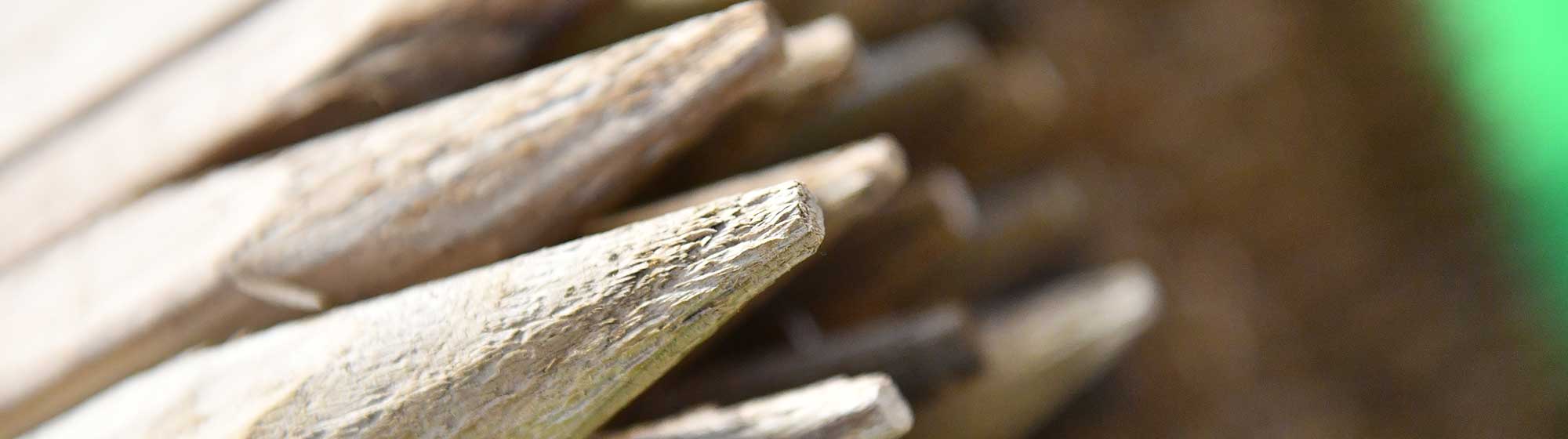 Piquets pour tenir les vignes