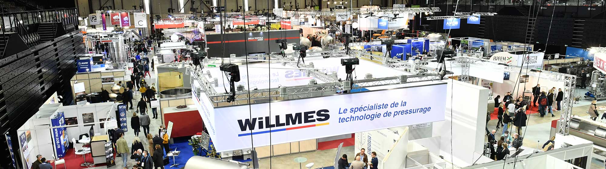 Vue aérienne du stand Willmes