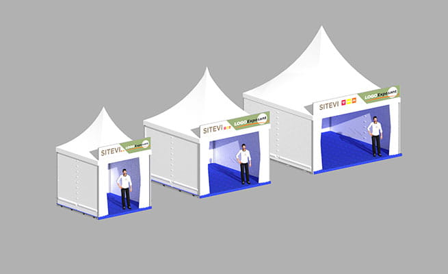 Présentation des stands Tentes Gardens