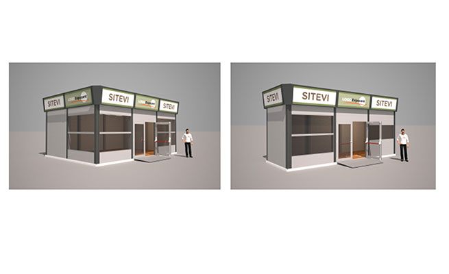Présentation des stands réceptifs extérieurs